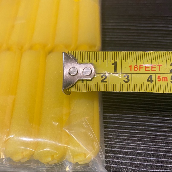 NEW Set of 48 Yellow 1/2” Foam Roller Hair Curlers w/ Comb Hair Pick SEALED - Picture 7 of 7
